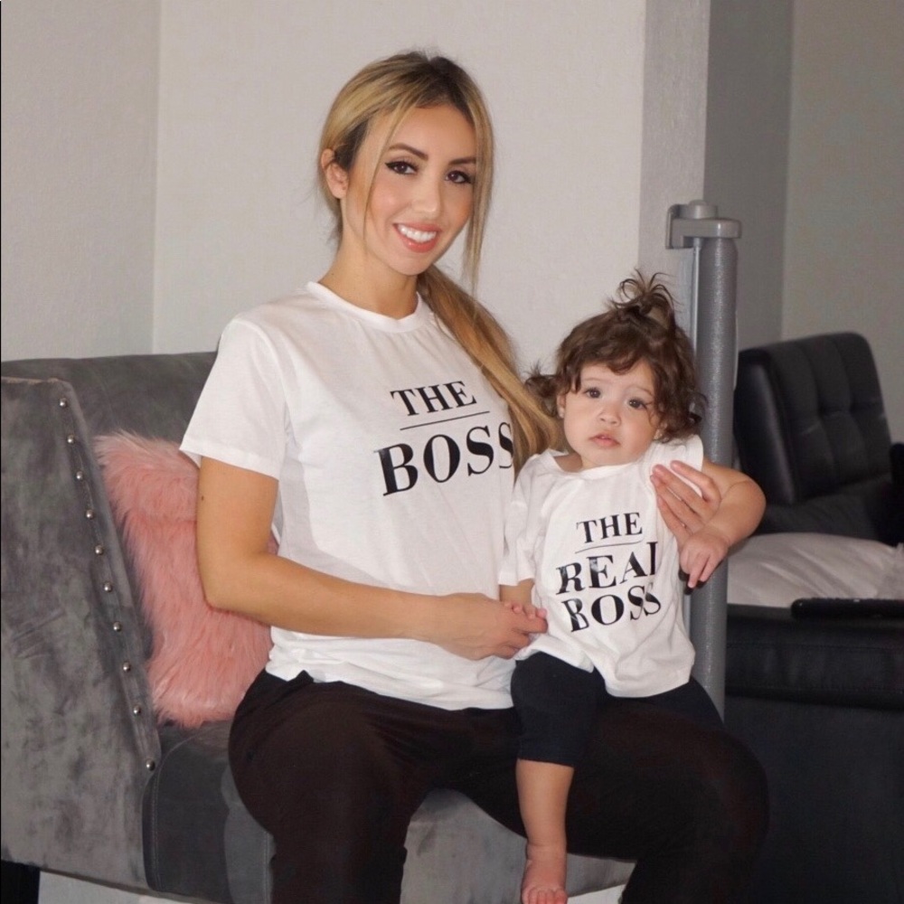 *Kids Size* Mommy & Me -T-Shirts ‘The Boss’ 🤍